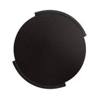 Mesa auxiliar redonda de madera y metal Urso, 16x15x25, negro